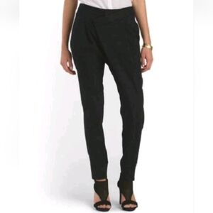 Helmut Lang Black Crossover Origami Radar Jersey Knit Pants Size 4!